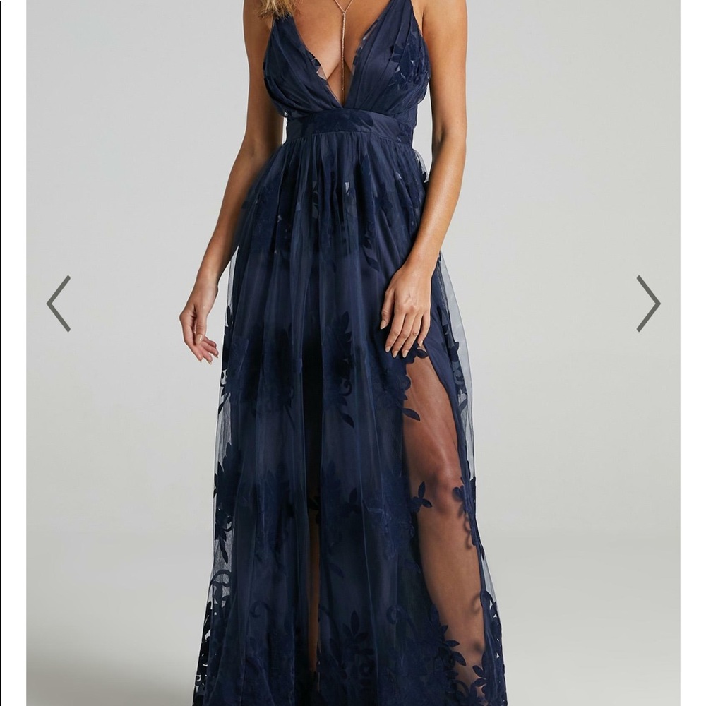 Showpo Promenade Navy dress